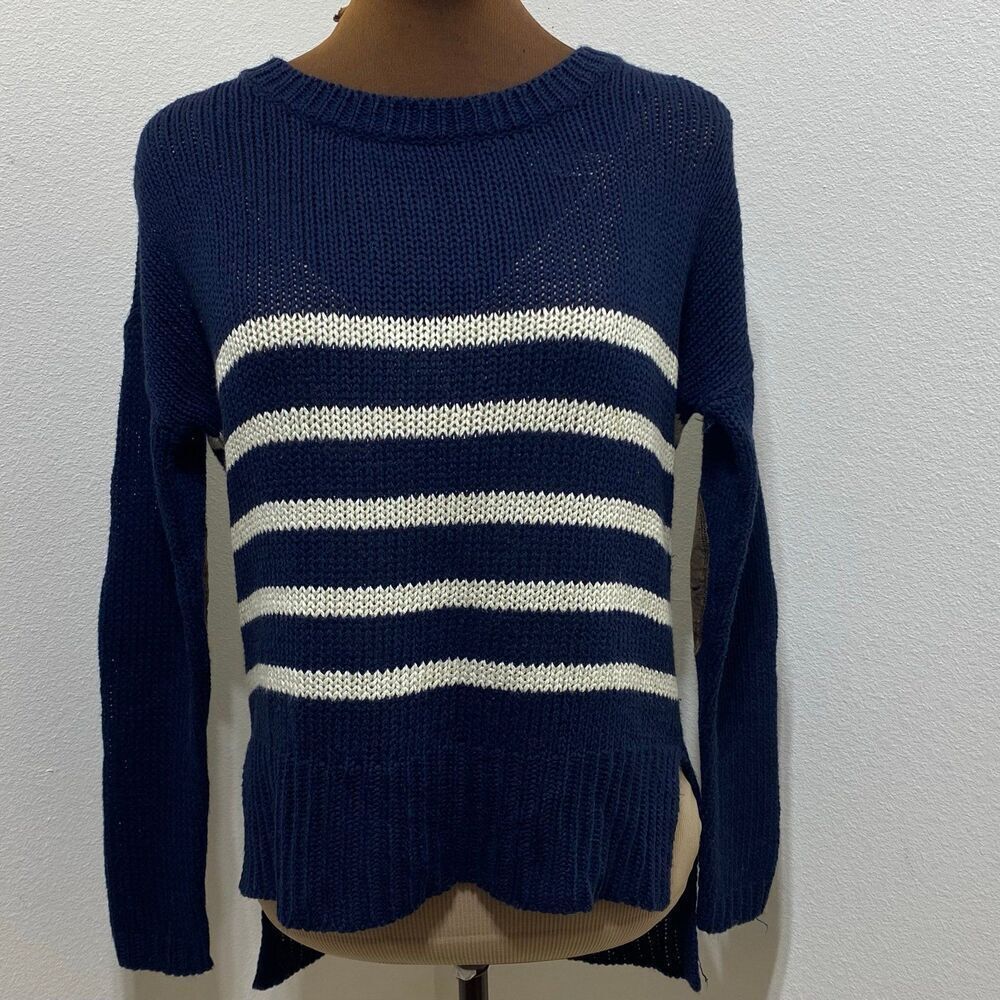 Vintage Harper Navy And Cream Sweater Size Small